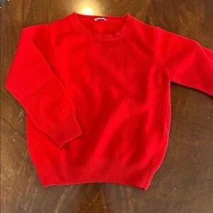 Il Gufo Marino wool red crew neck sweater size 3T